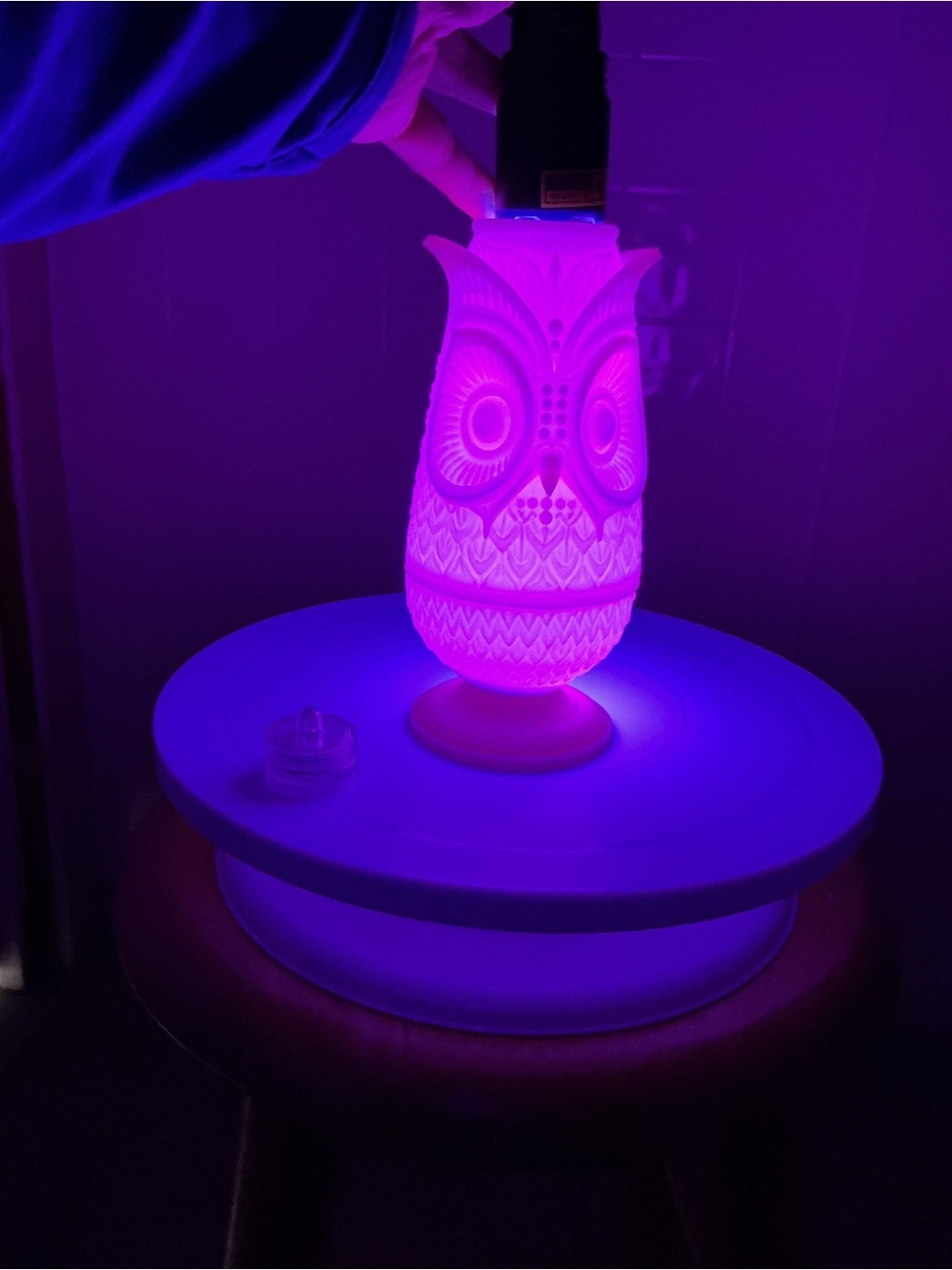 Owl LED Night Light Lamp - Pink